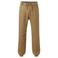 Leey-World Muške hlače Muške casual hop hlače Jednobojna staza čipke za vježbanje sa džepom tople hlače