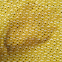 Onuone pamučna kambrična žuta tkanina Airplane DIY odjeća prekrivajući tkaninu Ispis tkanina širom dvorišta