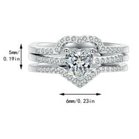 Žene vjenčani prstenovi izvrsni jednostavni prilagođeni nakit zvona bijeli prstenovi modni legura u