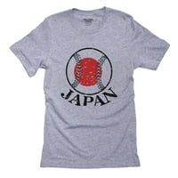 Japan Baseball Classic - Svjetski vintage sa majicom za zastavu Muška siva majica