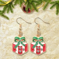 Božićne minđuše Božićni nakit Santa Snowman Privjesak ženske postavljene naušnice Minđuše