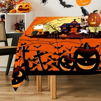 NORINA Halloween Stolcloth pravokutnik - ukrasi stola za Noć vještica - Spider Web Wipe Očistite stol