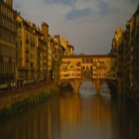 Panoramske slike PPI61764L most preko rijeke Ponte Vecchio Arno River Firenca Toskana Italija Poster