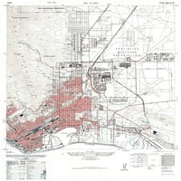 Mapa Topo - El Paso Texas list - USGS - 23. 31. - Matte Art Paper