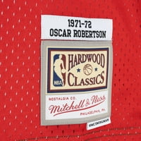 Muški Mitchell & Ness Oscar Robertson Green Red Milwaukee Bucks Classics Split Swinkman Jersey