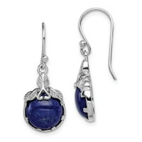 Sterling srebrna rodium-sasvim naušnicama za kuke Lazuli; za odrasle i tinejdžere; Za žene i muškarce