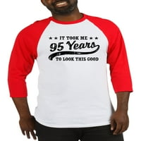 Cafepress - Funny 95. rođendan bejzbol dres - pamučni bejzbol dres, majica za rukave Raglan
