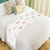 Uzorak vodotora s ružičastim blistavim teksturiranim krugovima za posteljinu za posteljinu od posteljinu