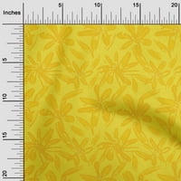 Onuoone baršunaste žuto tkanine Cvjetni opseg opskrbe Ispisuje šivanje tkanine od dvorišta širokog mkk