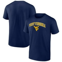Muška fanatika brendirana mornarička majica West Virginia Planinar Campus majica
