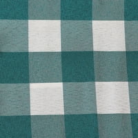 Ultimate Tekstilni okrugli Poliester Gingham Checkered Stolcloth - za piknik, vanjsku ili unutarnju