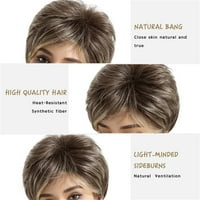 HGW perike za žene ljudska kosa brazilska modna perika kratke perike s kratkom ljudskom kosom sintetička