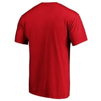 Muške fanatike marke Crveni Texas Rangers Službeni Wordmark Logo Majica