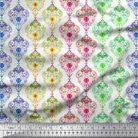 Soimoi baršun tkanina cvjetna i damask etničkog tiska šiva šipka tkanina široka
