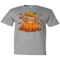 Inktastična sova u bundevu - slatko za majicu za Noć vještica i zahvalnosti
