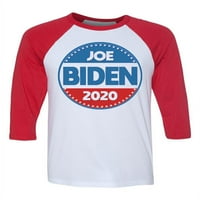 Unise Joe Biden B Bijelo crvene C rukavske majice s rukavima Veliki