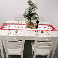 Rectugle za trkač stola bivola plaid božićni stil Snowflake svečani uzorak ukras za božićne stol otporne