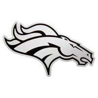 Muški antigua bijeli Denver Broncos Metalik logotip pobjeda Pulover Hoodie