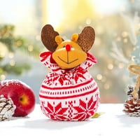 Anuirheih Božićne torbe za poklon crnkanje božićne torbe za poklone voće tote torba Dječja dekorativna