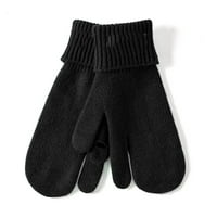Zimske rukavice Žene tople vune pletele su bez iinkluzivne rukavice sa prstima sa dodirnim ekranom