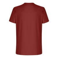 Njoeus muns majica Muške majice Muškarci Ležerni okrugli vrat Popularno 3D digitalna zastava Štamparija
