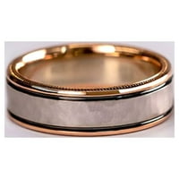 Ružičasti zlatni obojeni pjenušava cirkonska prstena za zijernu luksuzni prsten