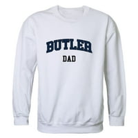 Butler University Bulldog tata Fleece Crewneck Pulover Duksert bijeli Veliki