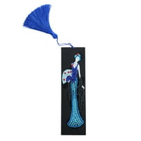 Duga haljina dama Dijamantna slika Bookmark Kits Kožna reseža Označi Art Craft 5D Djelomični bušilice