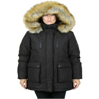 Ženska teška jakna za jaknu sa odvojivom kapuljačom