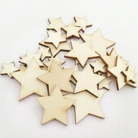 Drvene zvijezde Drvene zvijezde kriške mini zvezde za izradu vjenčanih zanata