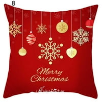 Sretan datum božićni jastuk navlači meko božićni jastučnice jeleni snjegović božićne ukrase bacaju navlake