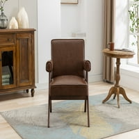 Moderna fotelja naglasak, ležaljka od sredine stoljeća sa čvrstim drvenim okvirom i podstavljenim sjedištem,