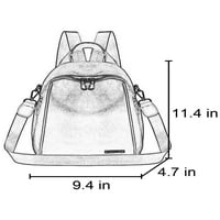 HAITE ženski ruksak veliki kapacitet s dnevnim kapacitetima u pešadijskim ramenim kesima anti-krađe
