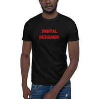Crveni digitalni dizajner majica kratkih rukava majica s nedefiniranim poklonima