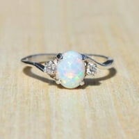 Prstenje za teen djevojke, izvrstan ženski prsten ovalni rez vatrootporni nakit za rođendan poklon mladenka