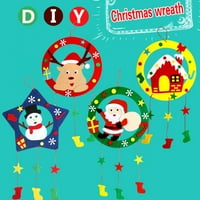 1 DIY Felt Christmas Santa Claus Deer Snow House Snowman Weard zanatske komplete za decu dece dece |
