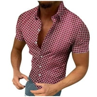 Muška ležerna košulja košulja kratkih rukava majica s kratkim rukavima