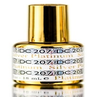 Srebrna platina DND DC Platinum gel poljski, premium gel poljski za nokte koji sadrže sjaj, daisy skalpa