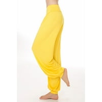 Loose hlače za žene široka noga visoka struka Yoga teretana Ležerna pantalona