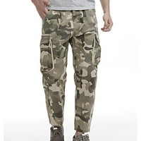 CLLIOS muške teretne hlače velike i visoke multi džepove hlače na otvorenim vojnim hlačama Atletski