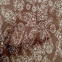 Onuone pamuk kambric smeđa tkanina azijska mozaika DIY odjeća za prekrivanje tkanine za ispis tkanina