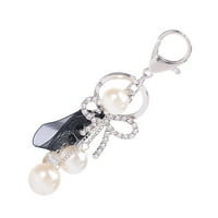Kristalni luk privjesak za ključeve pipske ključeve PEELL CAT KUĆE KEY Prstenje ženske torbe Privjesak