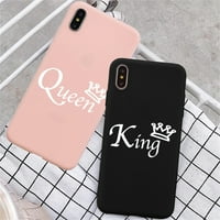 Par futrola za telefon za iPhone Pro Pro XR XS MA Plus, kraljevska kraljica mekani silikonski navlake