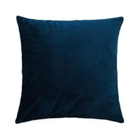 Wendunide Kućni tekstil Čvrsta boja Velvet jastuk Nizozemski velvet jastuk za jastuk za automobile Tamnoplava