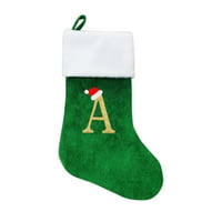 Yyeselk Personalizirane božićne čarape Prilagođeno vezeno ime Lanen Burlap Crveno Tree Paflake Rustikalna