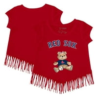 Djevojke Toddler Tiny Turpap crvena boston crvena tako djevojka metena fringe majica