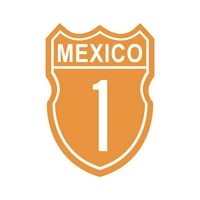 Baja Highway Mexico naljepnica naljepnica Die Cut - samoljepljivi vinil - Vremenska zaštitna - izrađena