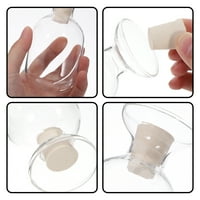 Boca za pohranu stakla Prozirna okrugla boca za eksperiment