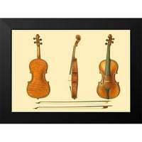 Gibb, William crna modernog uokvirenog muzeja Art Print pod nazivom - Antičke violine II