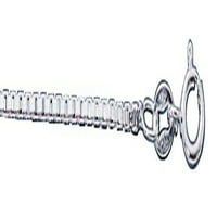 Sterling Silver 20 Unise bo lančani 3D stojeći ogrlica uz pasa pasmine